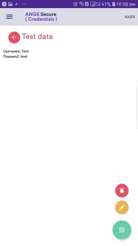Angs Secure Note скриншот 1
