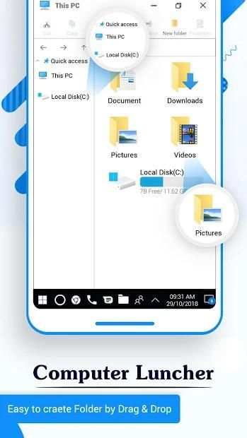 Computer Launcher for Win 10 screenshot 1