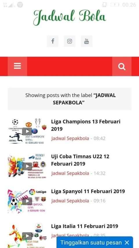 Jadwal Bola screenshot 7