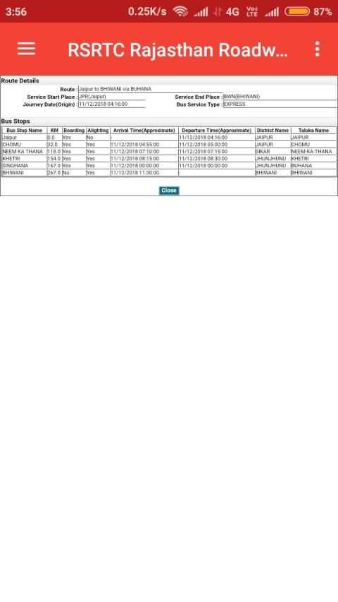 RSRTC (Rajasthan Roadways) Bus Enquiry and Booking screenshot 5