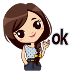 ikon Girl Boy Daily Chat Sticker Packs : WAStickerApps