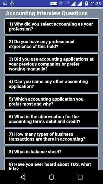Accounting Interview Questions स्क्रीनशॉट 7