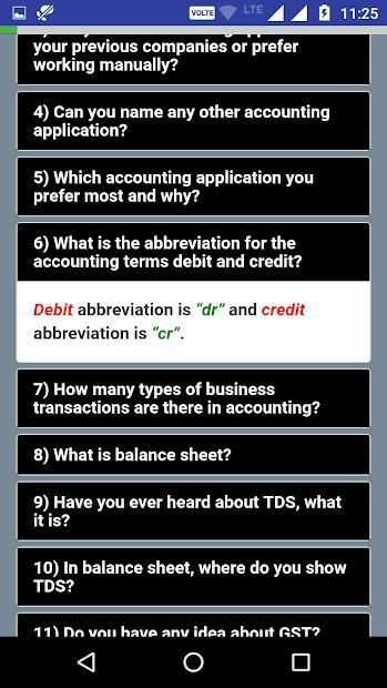 Accounting Interview Questions स्क्रीनशॉट 5