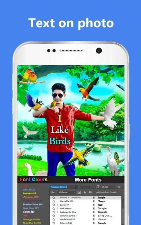 Birds Photo Editor स्क्रीनशॉट 4