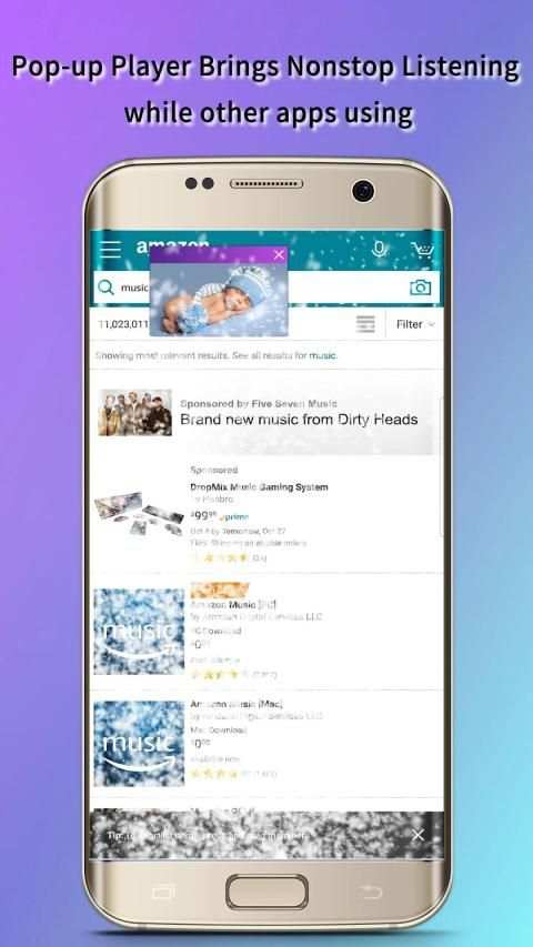 Free Music Video Player for YouTube-Floating Tunes screenshot 1