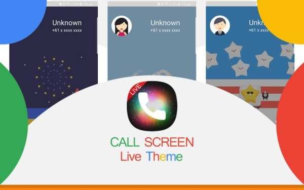 Live Call Screen - Color Phone Theme स्क्रीनशॉट 1