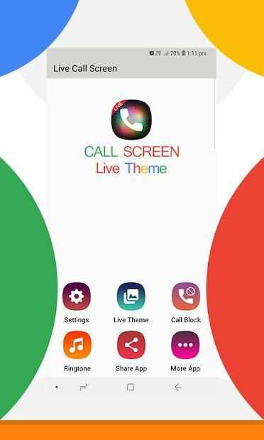 Live Call Screen - Color Phone Theme स्क्रीनशॉट 2