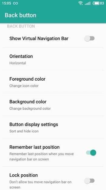 Back button screenshot 3