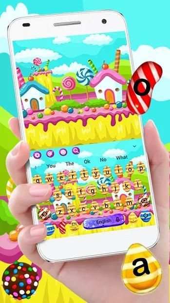 Sweet Candy Keyboard Theme screenshot 3