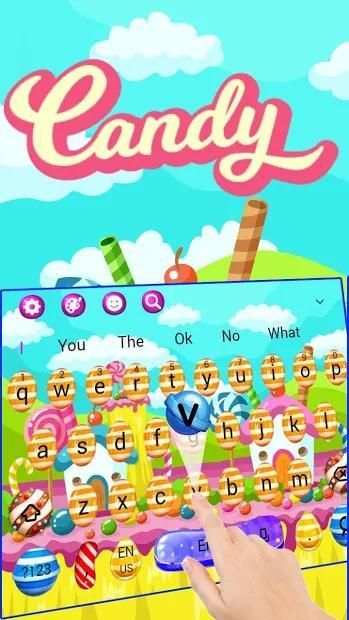 Sweet Candy Keyboard Theme screenshot 2