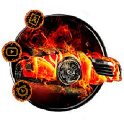 Flaming Car Sports Launcher Theme Live Wallpapers