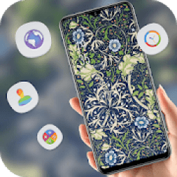 Abstract Tiled pattern flower theme आइकन