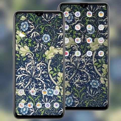 Abstract Tiled pattern flower theme स्क्रीनशॉट 2