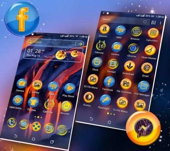 Volcano Hill Launcher Theme screenshot 5