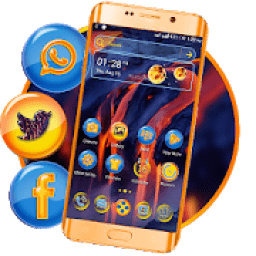 ikon Volcano Hill Launcher Theme