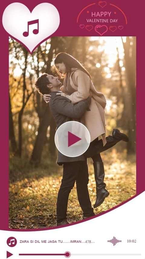 Valentine Video Maker स्क्रीनशॉट 6