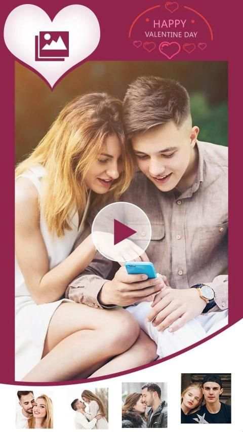Valentine Video Maker स्क्रीनशॉट 3