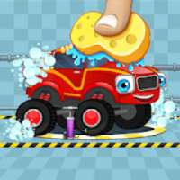 Blaze Monster Truck Car Wash Game