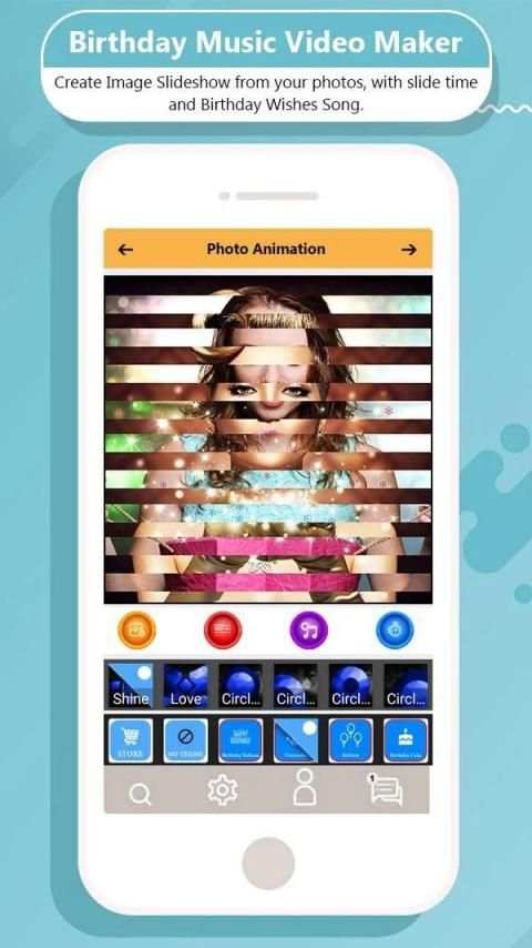 Birthday Music Video Maker : Photo Slideshow screenshot 4