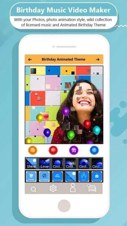 Birthday Music Video Maker : Photo Slideshow screenshot 6