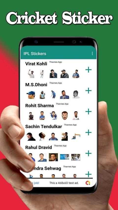 IPL Cricketer Stickers : WAStickerApps screenshot 7