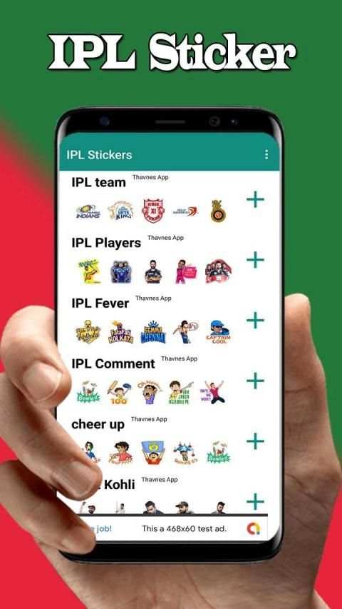 IPL Cricketer Stickers : WAStickerApps screenshot 8