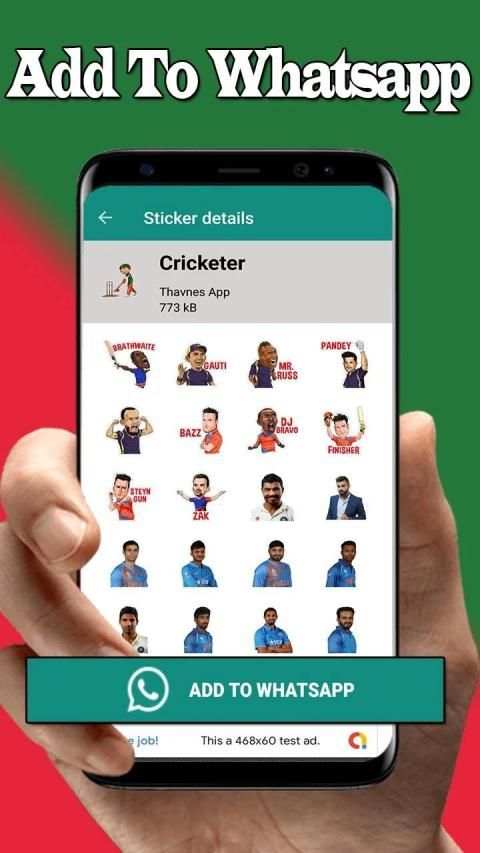IPL Cricketer Stickers : WAStickerApps screenshot 4
