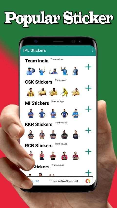 IPL Cricketer Stickers : WAStickerApps screenshot 10