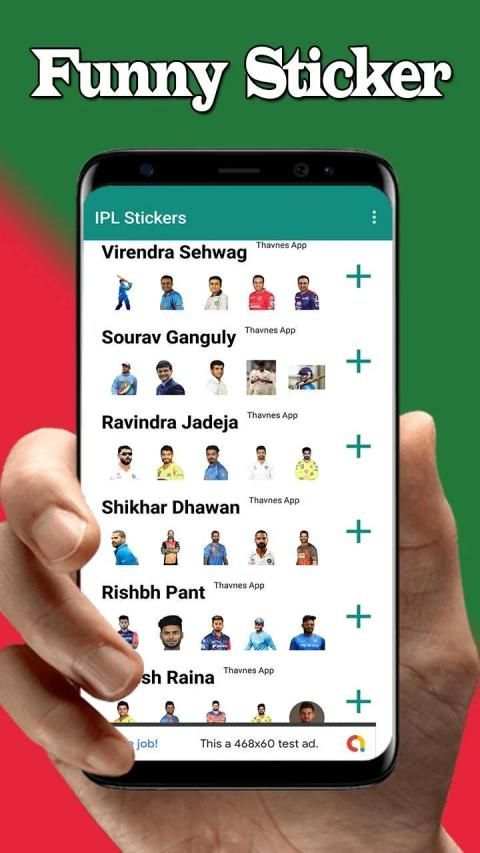 IPL Cricketer Stickers : WAStickerApps screenshot 6