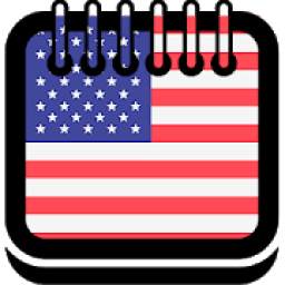 USA Holiday Calendar 2019 - USA Calendar Free