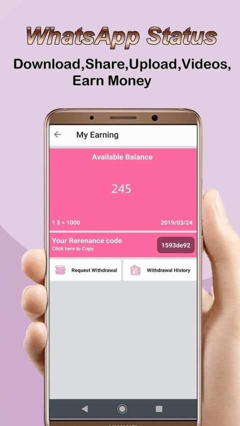 Earning Status screenshot 2