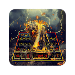 ikon Keyboard fire tiger