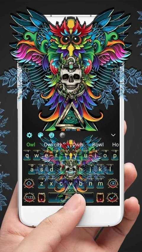 Devil Owl Keyboard Theme screenshot 3