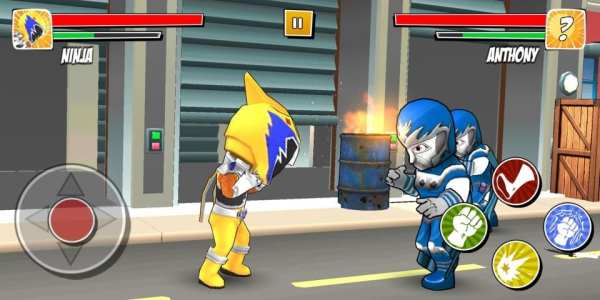 Power Street Fight Ninja Steel स्क्रीनशॉट 1