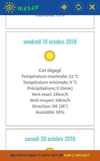 Météo screenshot 1