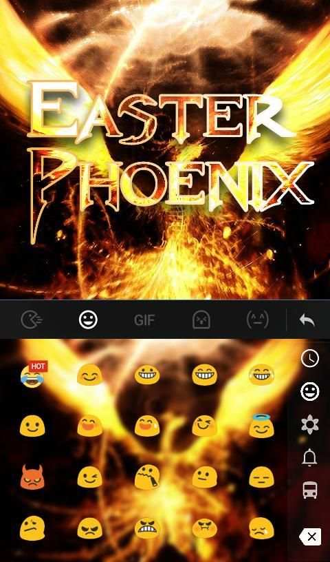 Easter Phoenix Keyboard Theme स्क्रीनशॉट 3