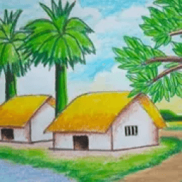 ikon Draw step by step scenery