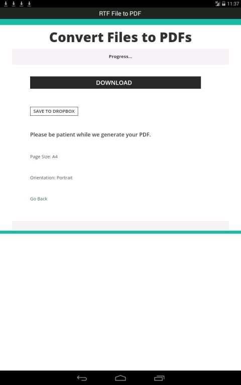 RTF File to PDF screenshot 14