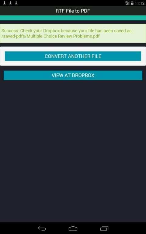 RTF File to PDF screenshot 1