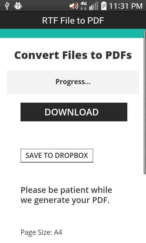 RTF File to PDF स्क्रीनशॉट 20
