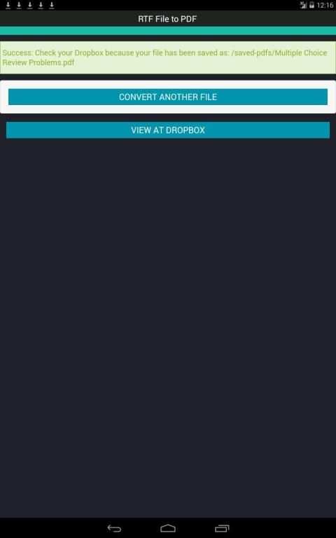RTF File to PDF स्क्रीनशॉट 9