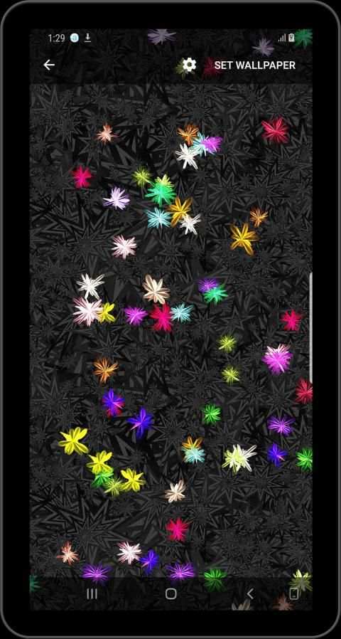 Magic glow Flowers Live Wallpaper screenshot 1