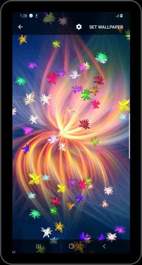 Magic glow Flowers Live Wallpaper screenshot 2
