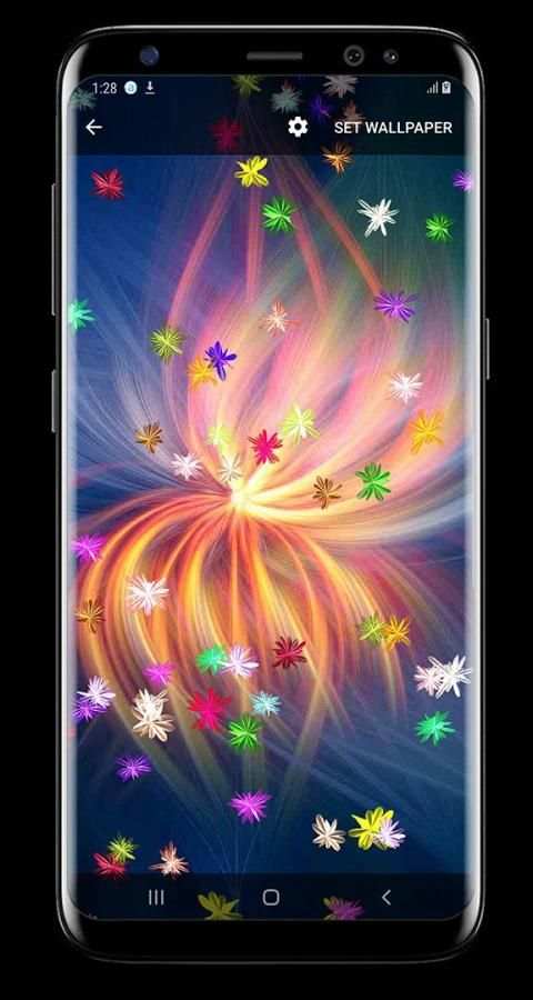 Magic glow Flowers Live Wallpaper screenshot 7