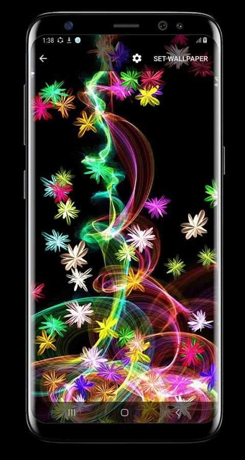 Magic glow Flowers Live Wallpaper screenshot 11