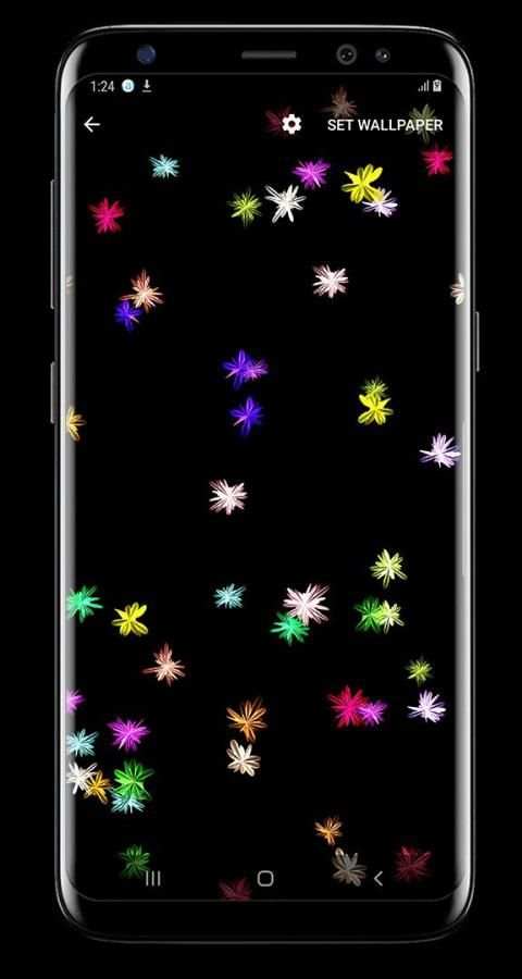 Magic glow Flowers Live Wallpaper screenshot 5