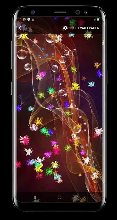 Magic glow Flowers Live Wallpaper screenshot 9