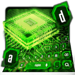 Green Electric Circuit Keyboard आइकन