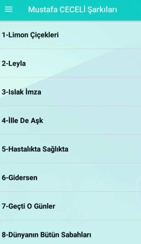 Mustafa CECELİ Şarkıları (İnternetsiz 40 Şarkı) 6 تصوير الشاشة