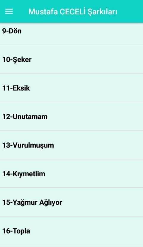 Mustafa CECELİ Şarkıları (İnternetsiz 40 Şarkı) 2 تصوير الشاشة
